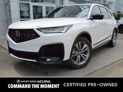 White 2025 Acura MDX SH-AWD with A-SPEC Package SUV / Crossover All-Wheel Drive