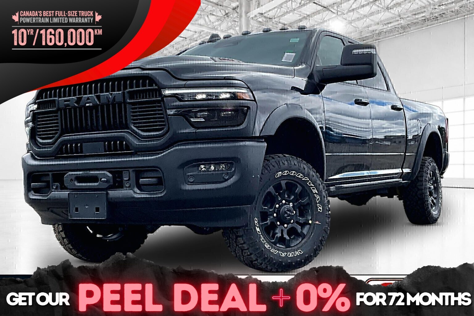 Black 2026 RAM 2500 Power Wagon Crew Cab 4WD Pickup Truck Four-Wheel Drive 8-Speed Automatic