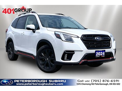 White 2024 Subaru Forester Sport Wagon AWD Wagon Continuously Variable Transmission