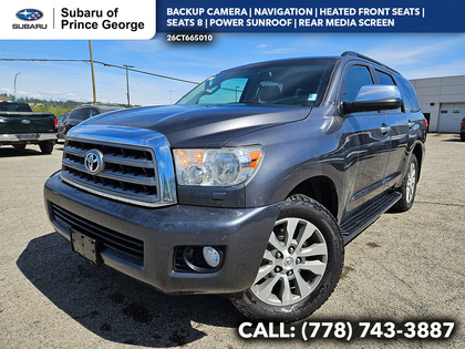 Gray 2017 Toyota Sequoia Limited 4WD SUV / Crossover Four-Wheel Drive 6-Speed Automatic