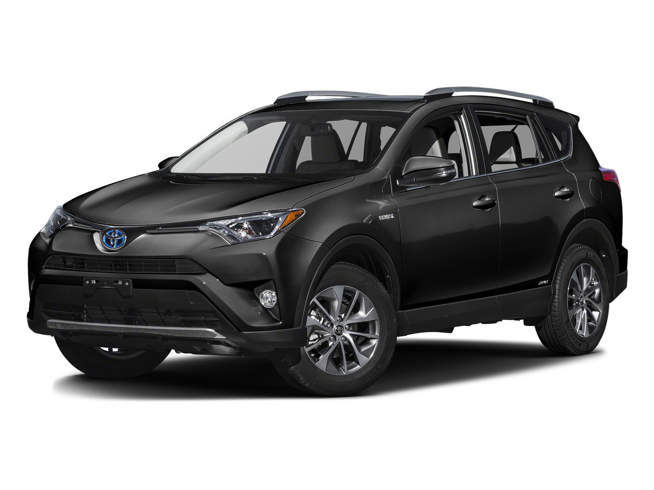 Black 2016 Toyota RAV4 Hybrid XLE AWD SUV / Crossover All-Wheel Drive Continuously Variable Transmission