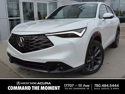 White 2025 Acura ADX SH-AWD with A-SPEC Package SUV / Crossover All-Wheel Drive Continuously Variable Transmission