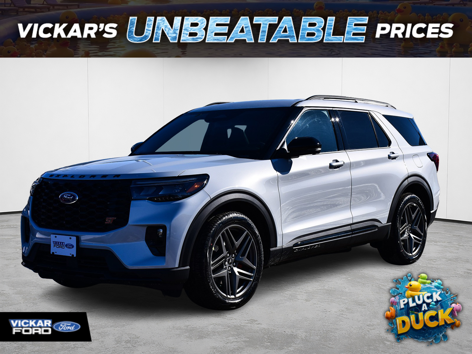 White 2026 Ford Explorer ST AWD SUV / Crossover All-Wheel Drive Automatic