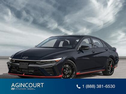 Black 2025 Hyundai Elantra N FWD Sedan Front-Wheel Drive 6-Speed Manual