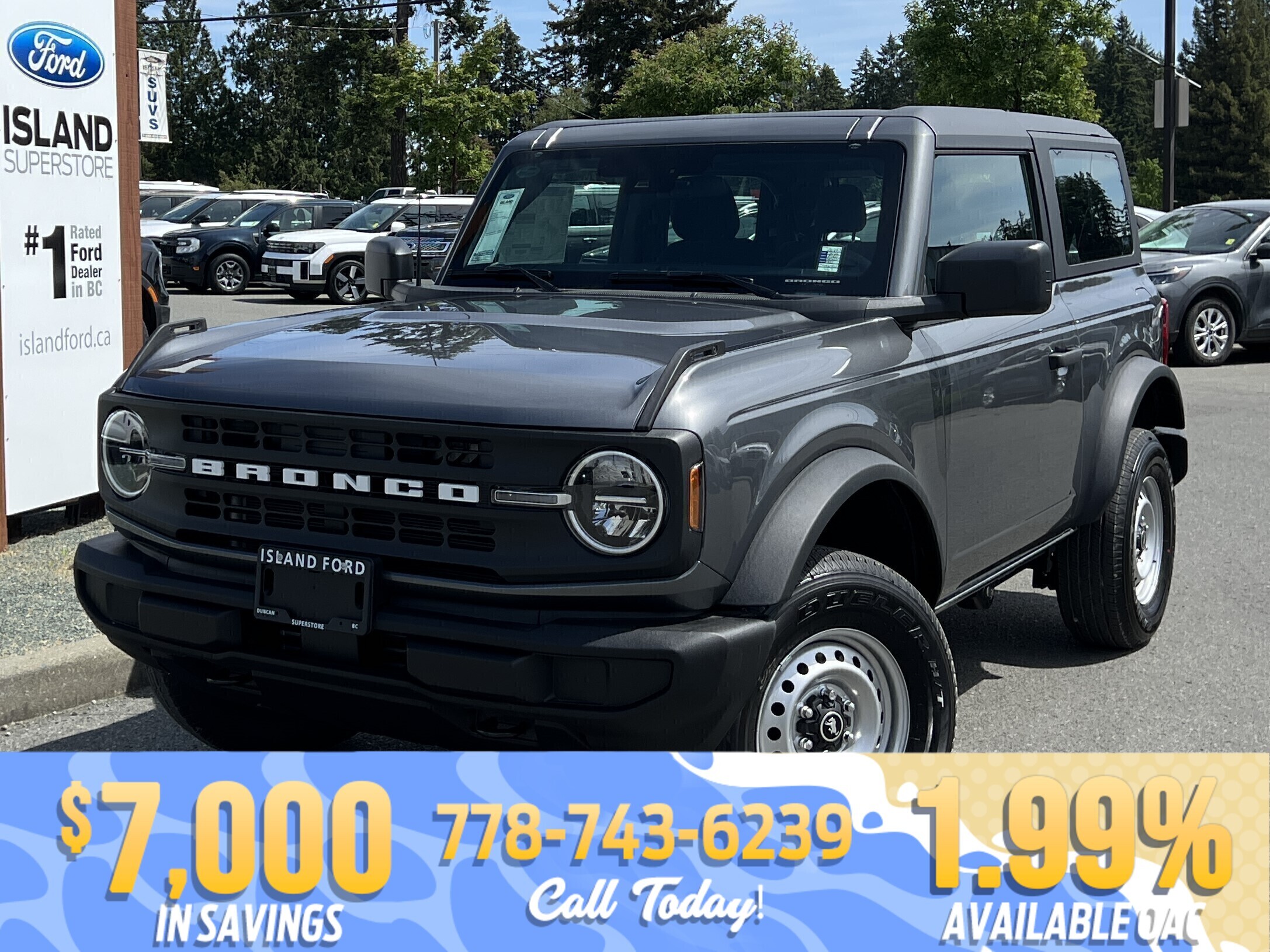 Gray 2026 Ford Bronco 2-Door 4WD SUV / Crossover Four-Wheel Drive 8-Speed Automatic