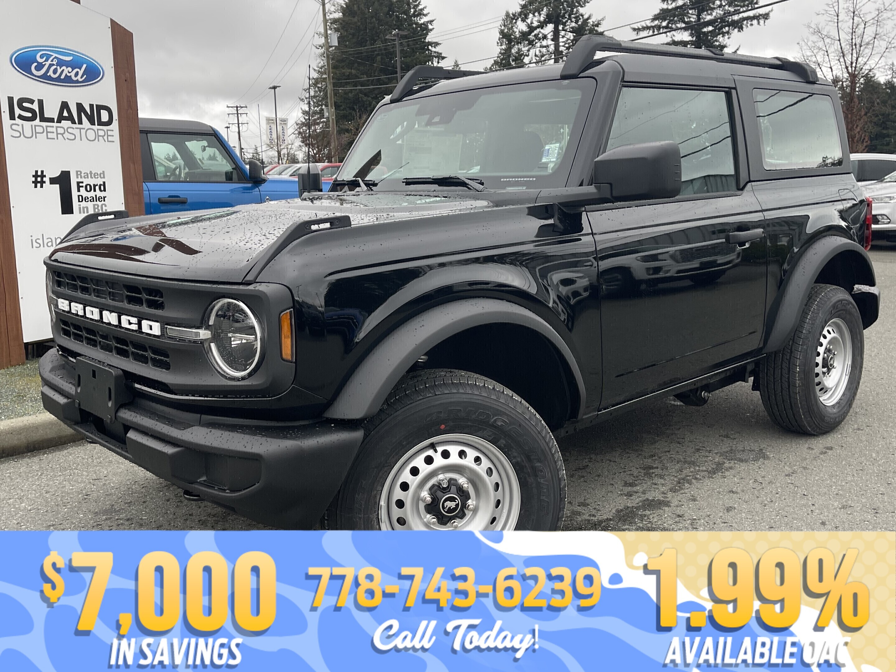 Black 2026 Ford Bronco 2-Door 4WD SUV / Crossover Four-Wheel Drive 7-Speed Manual