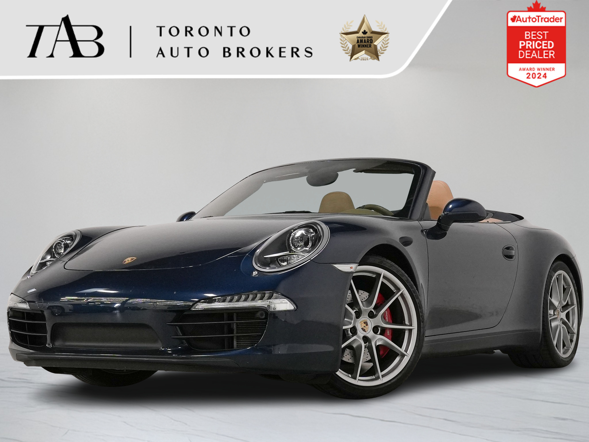 Blue 2013 Porsche 911 Carrera S Cabriolet RWD Convertible Rear-Wheel Drive Automatic