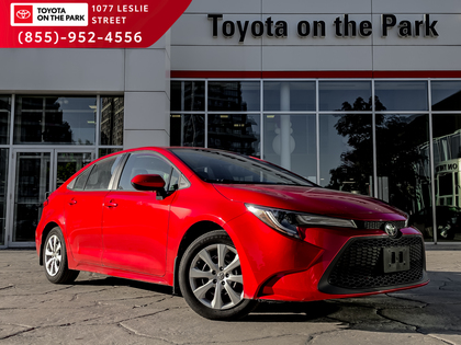 Red 2021 Toyota Corolla LE FWD Sedan Front-Wheel Drive Continuously Variable Transmission