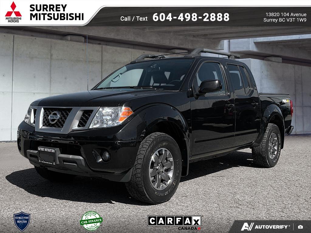 Black 2016 Nissan Frontier PRO-4X Crew Cab 4WD Pickup Truck Four-Wheel Drive 5-Speed Automatic