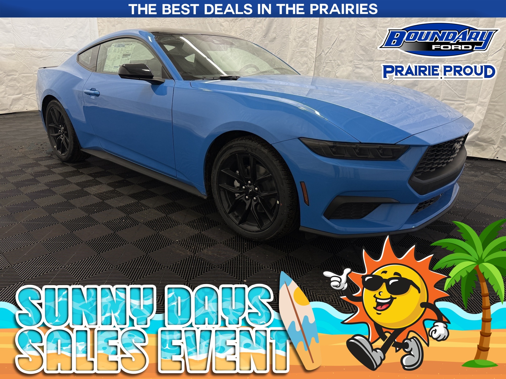 Blue 2026 Ford Mustang EcoBoost Fastback RWD Coupe Rear-Wheel Drive Automatic