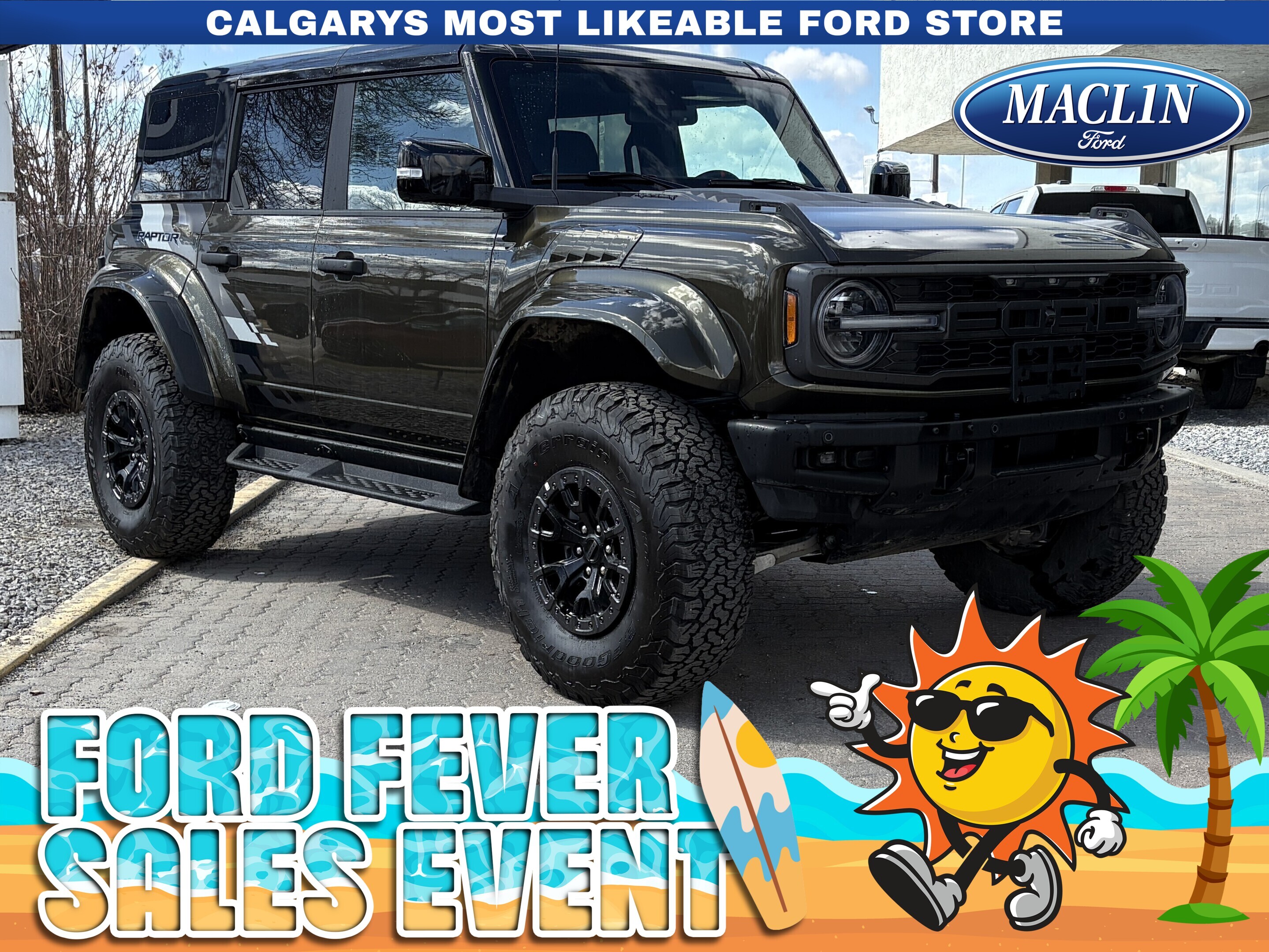 Green 2025 Ford Bronco Raptor 4WD SUV / Crossover Four-Wheel Drive Automatic