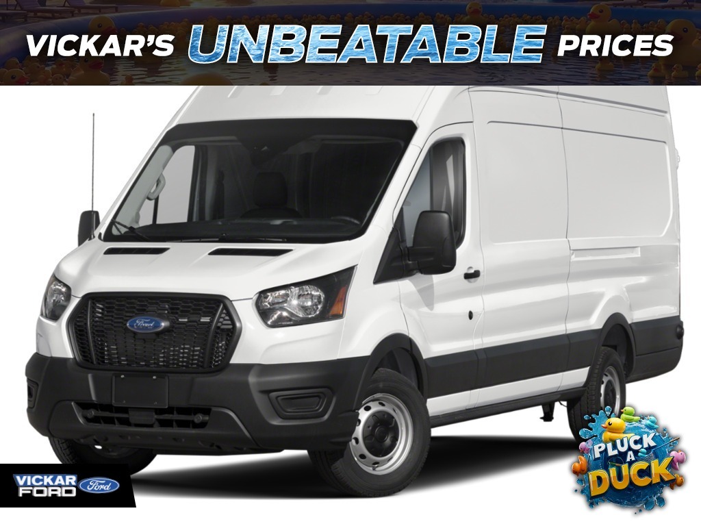 White 2026 Ford Transit Cargo 250 Low Roof RWD Van Rear-Wheel Drive Automatic