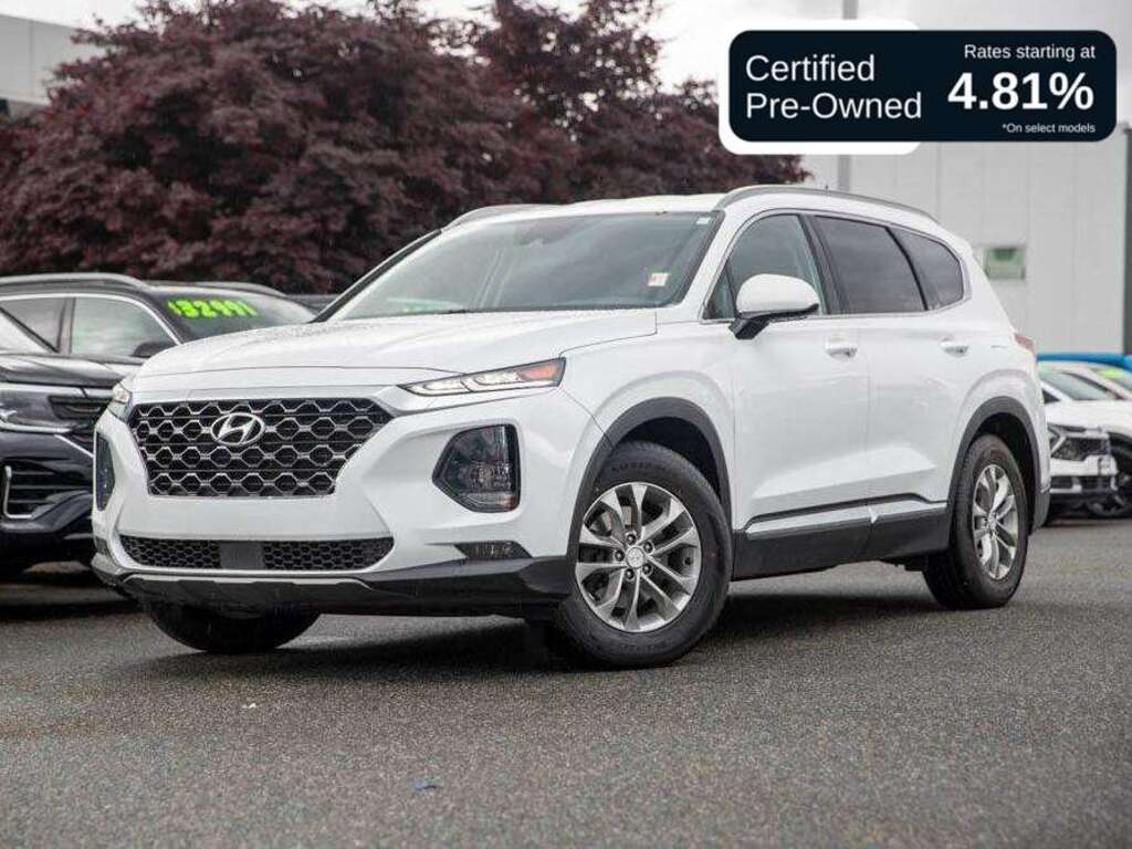 Quartz White 2020 Hyundai Santa Fe 2.4L SE AWD SUV / Crossover All-Wheel Drive