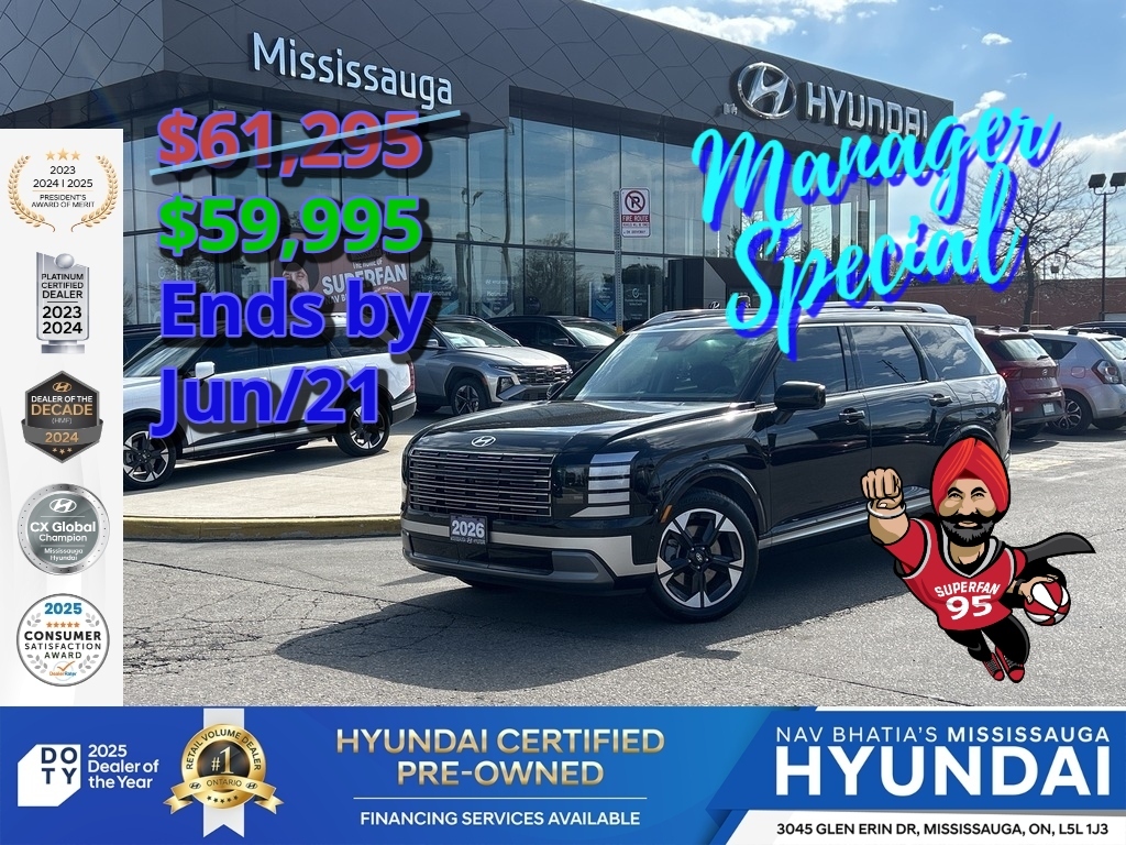 Black 2026 Hyundai Palisade Hybrid Luxury AWD SUV / Crossover 6-Speed Automatic