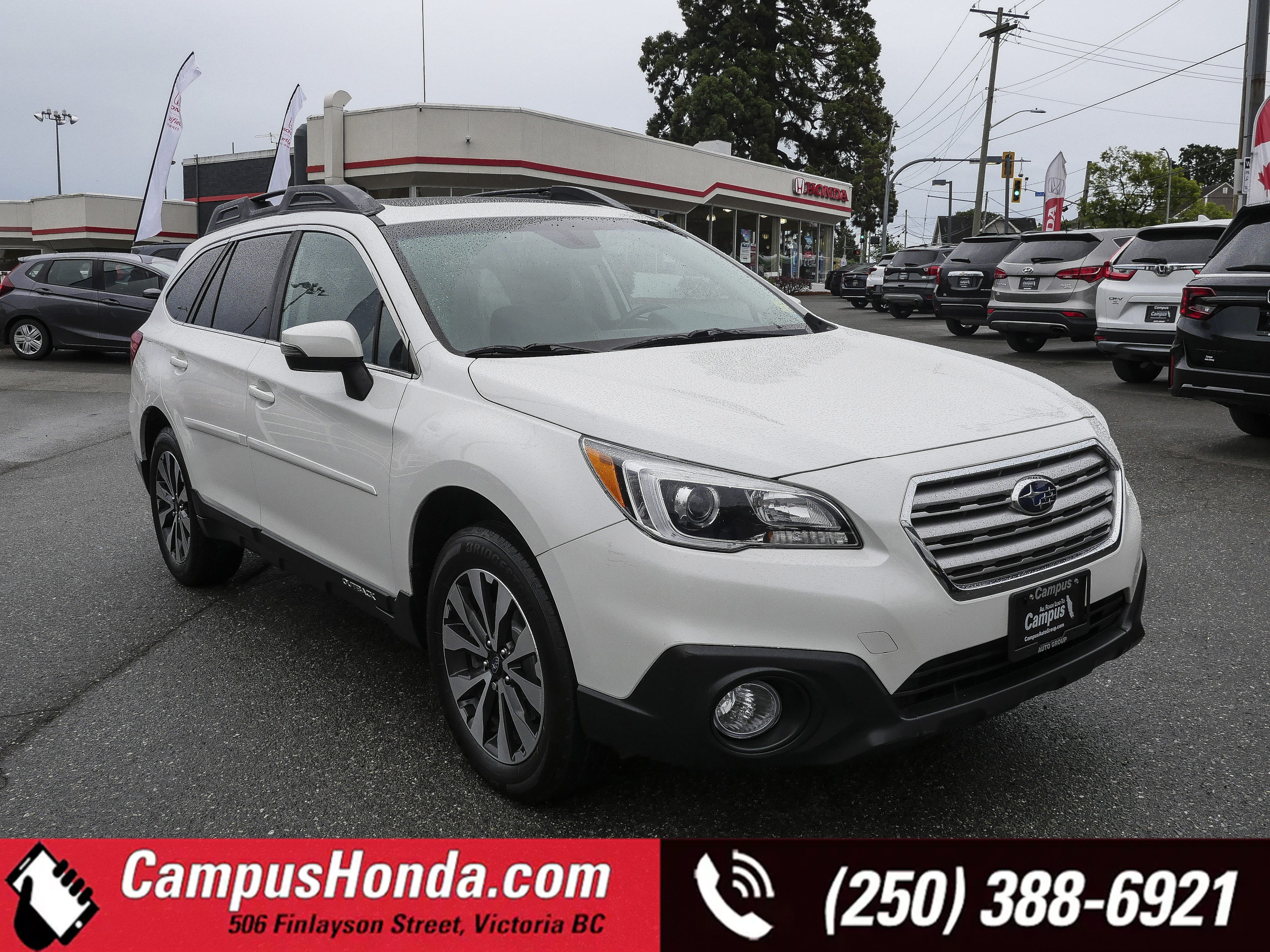 White 2017 Subaru Outback 2.5i Limited AWD Wagon All-Wheel Drive Continuously Variable Transmission