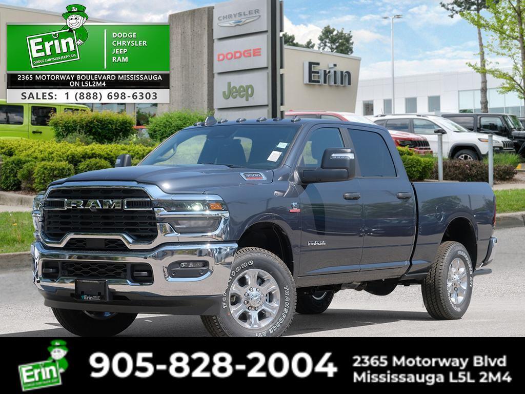Blue 2025 RAM 3500 Big Horn Crew Cab 4WD Pickup Truck Four-Wheel Drive 8-Speed Automatic