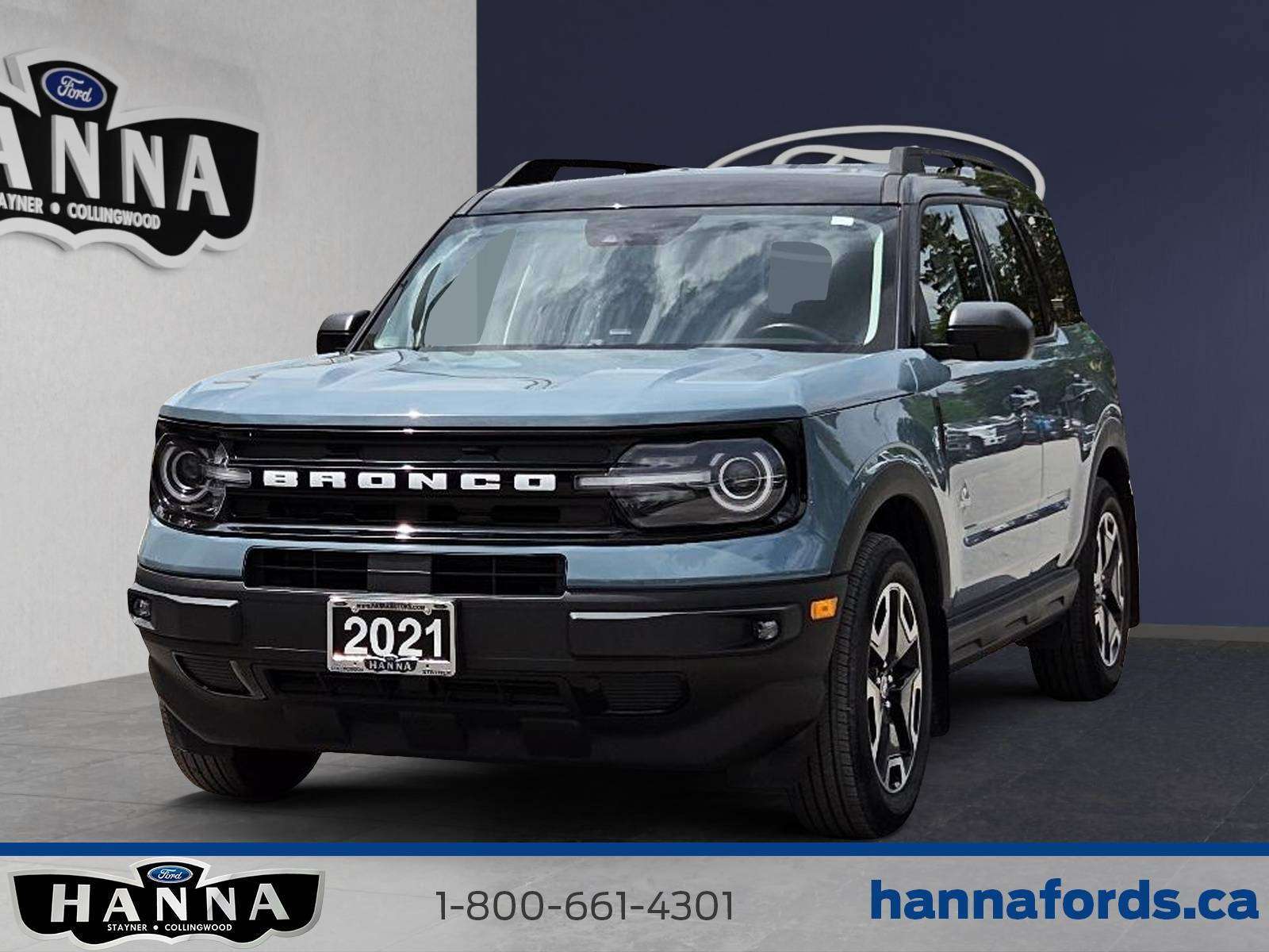 Blue 2021 Ford Bronco Sport Outer Banks AWD SUV / Crossover All-Wheel Drive 8-Speed Automatic