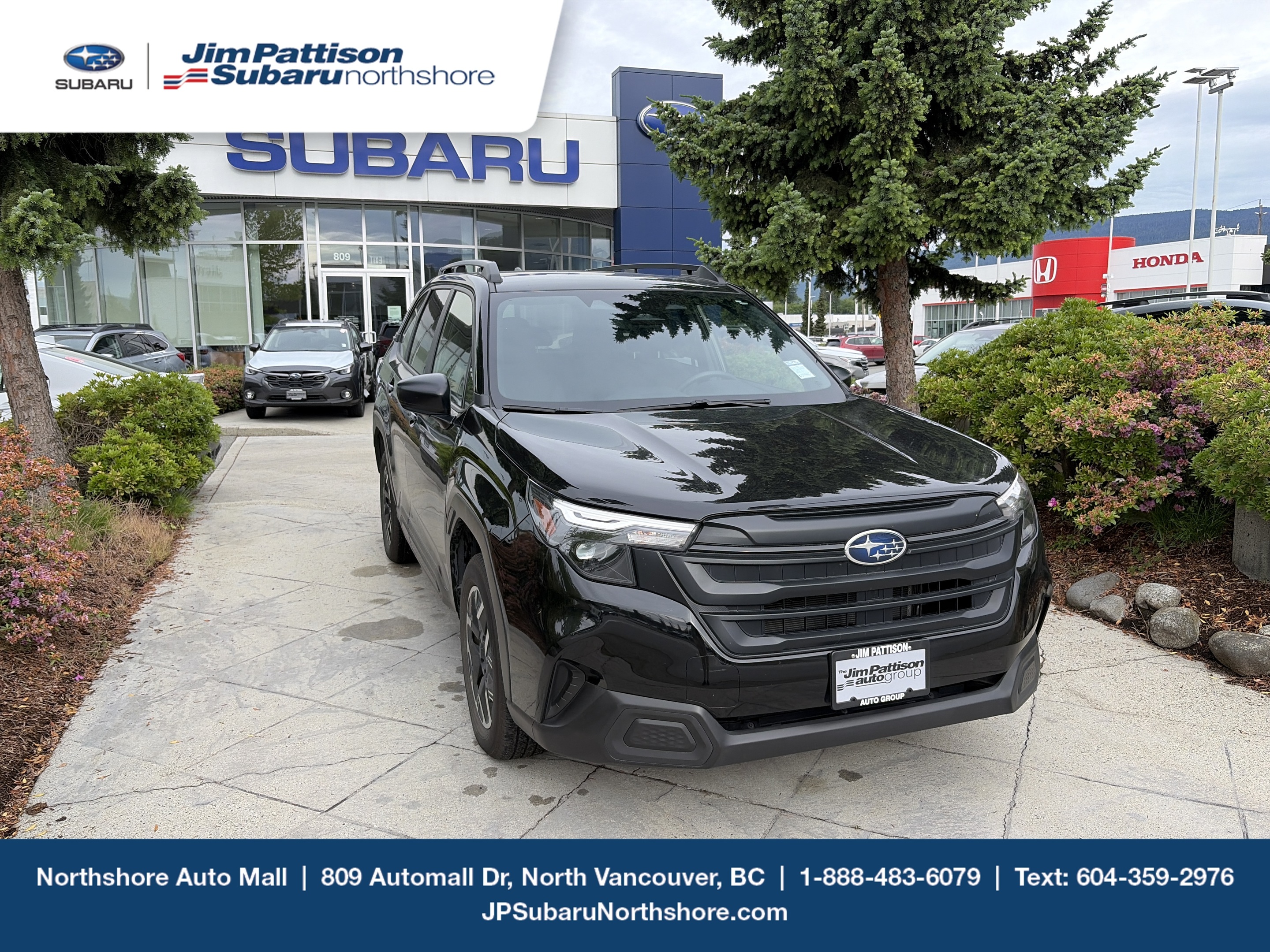 Black 2025 Subaru Forester Convenience Crossover AWD SUV / Crossover Continuously Variable Transmission