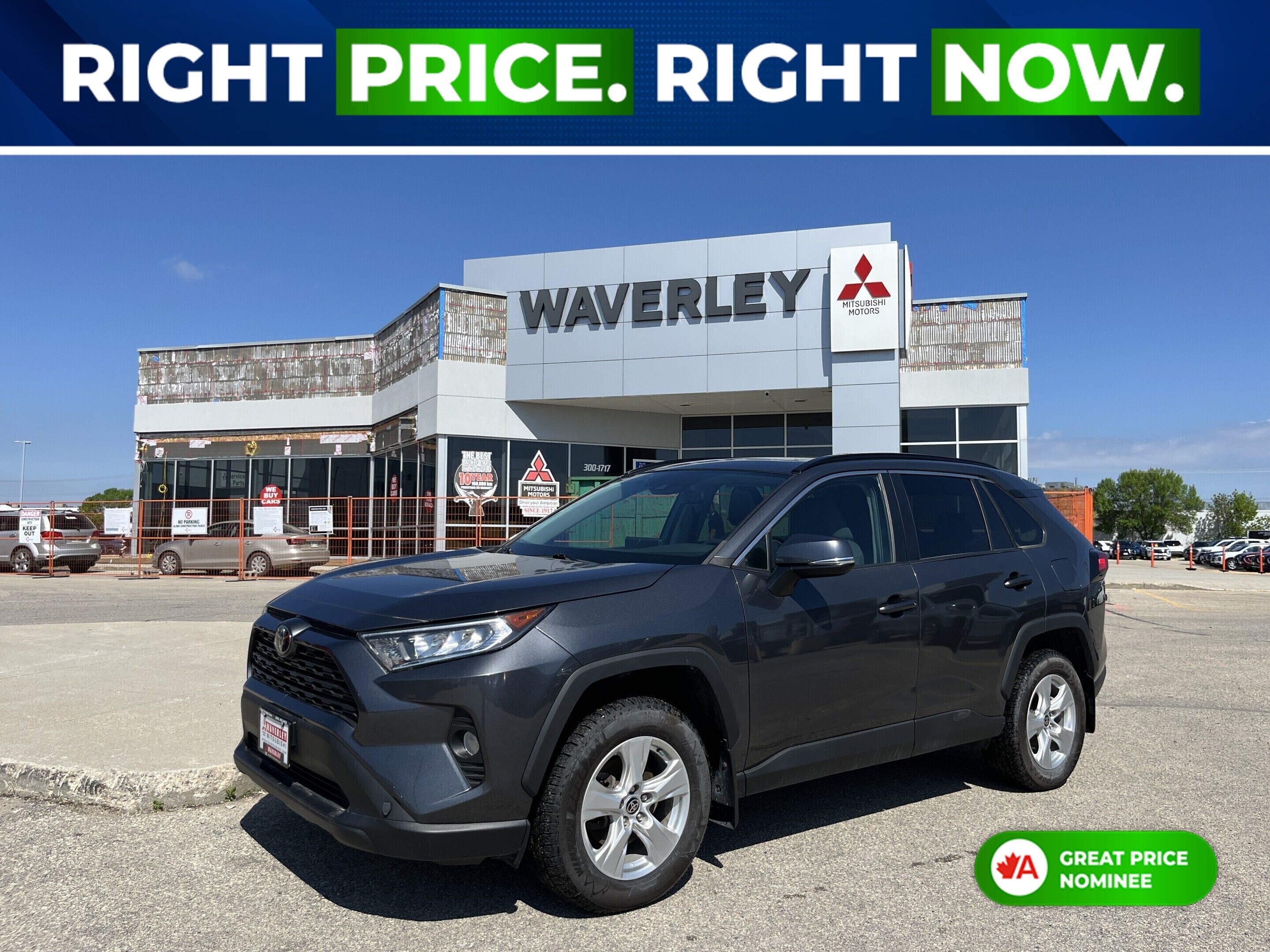 Gray 2021 Toyota RAV4 XLE AWD SUV / Crossover All-Wheel Drive 8-Speed Automatic