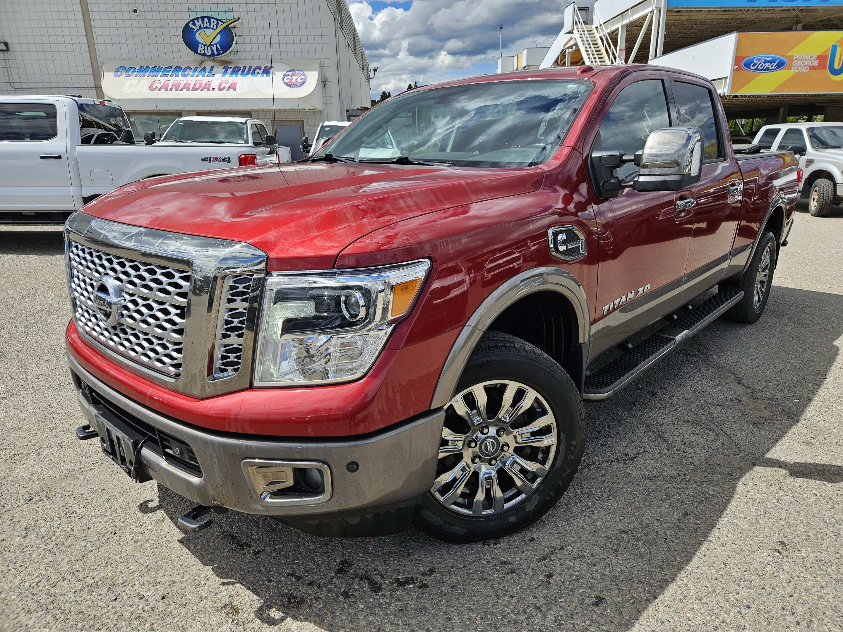 Red 2019 Nissan Titan Pickup Truck Automatic