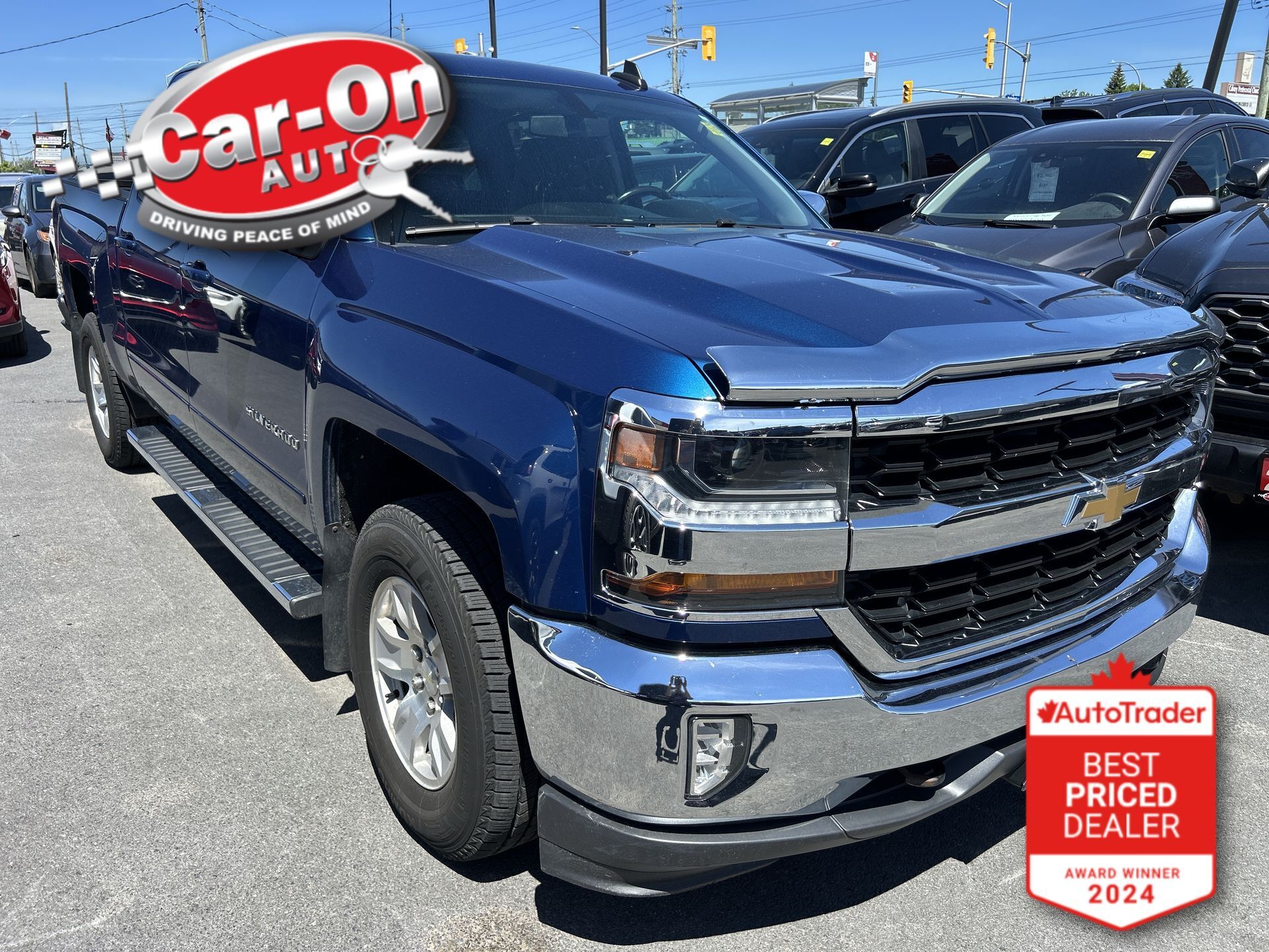 Blue 2018 Chevrolet Silverado 1500 Pickup Truck Four-Wheel Drive Automatic