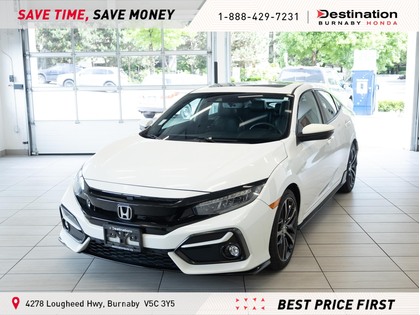 PLATINUM WHITE PEARL 2020 Honda Civic Hatchback Sport Touring FWD Hatchback Front-Wheel Drive Automatic