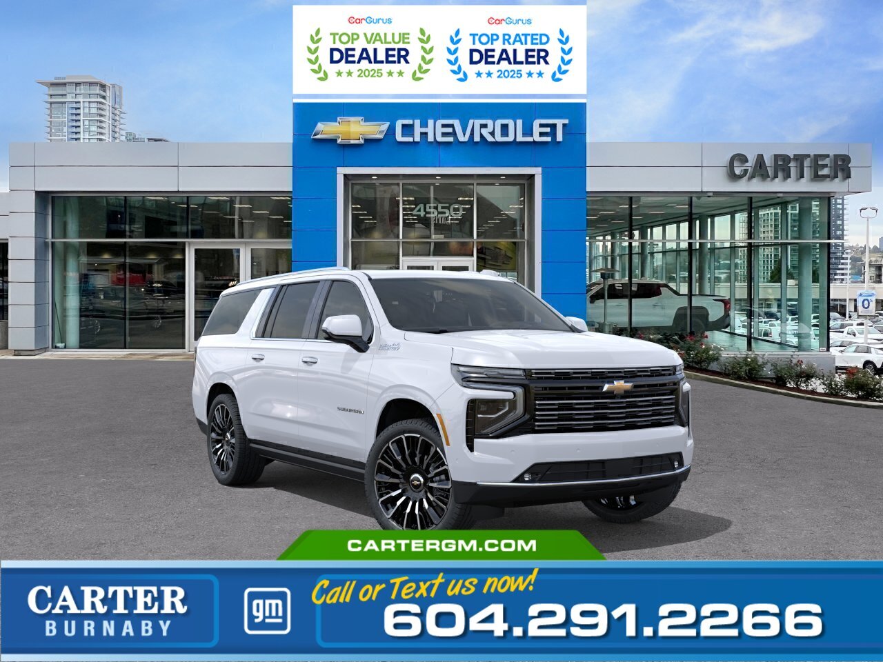White 2026 Chevrolet Suburban High Country 4WD SUV / Crossover Four-Wheel Drive Automatic