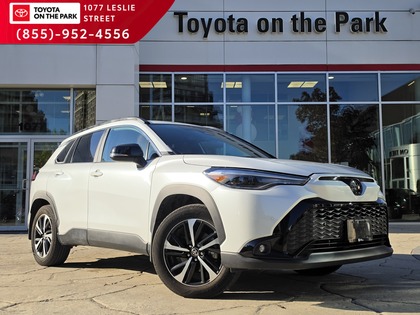 White 2025 Toyota Corolla Cross Hybrid XSE AWD SUV / Crossover All-Wheel Drive Continuously Variable Transmission