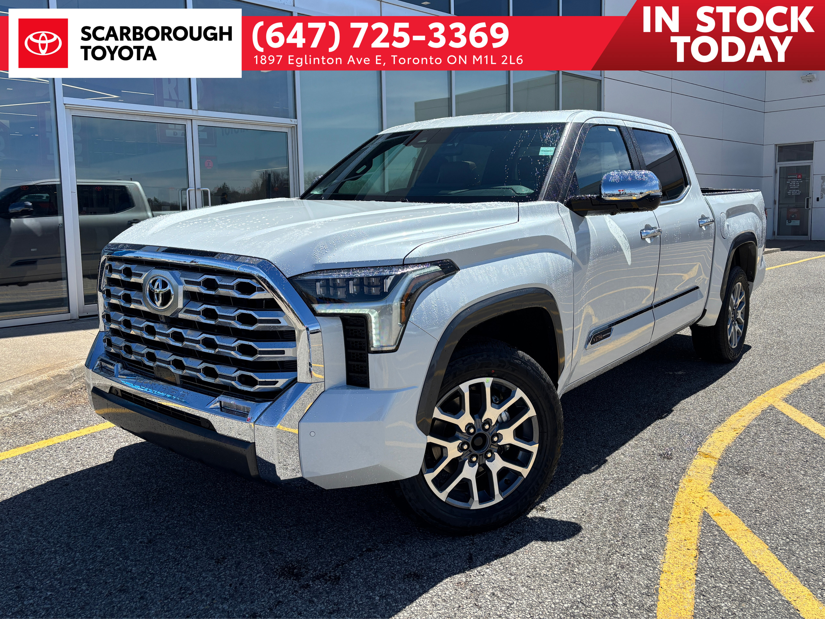 White 2026 Toyota Tundra 1794 Edition CrewMax Cab 4WD Pickup Truck Four-Wheel Drive Automatic