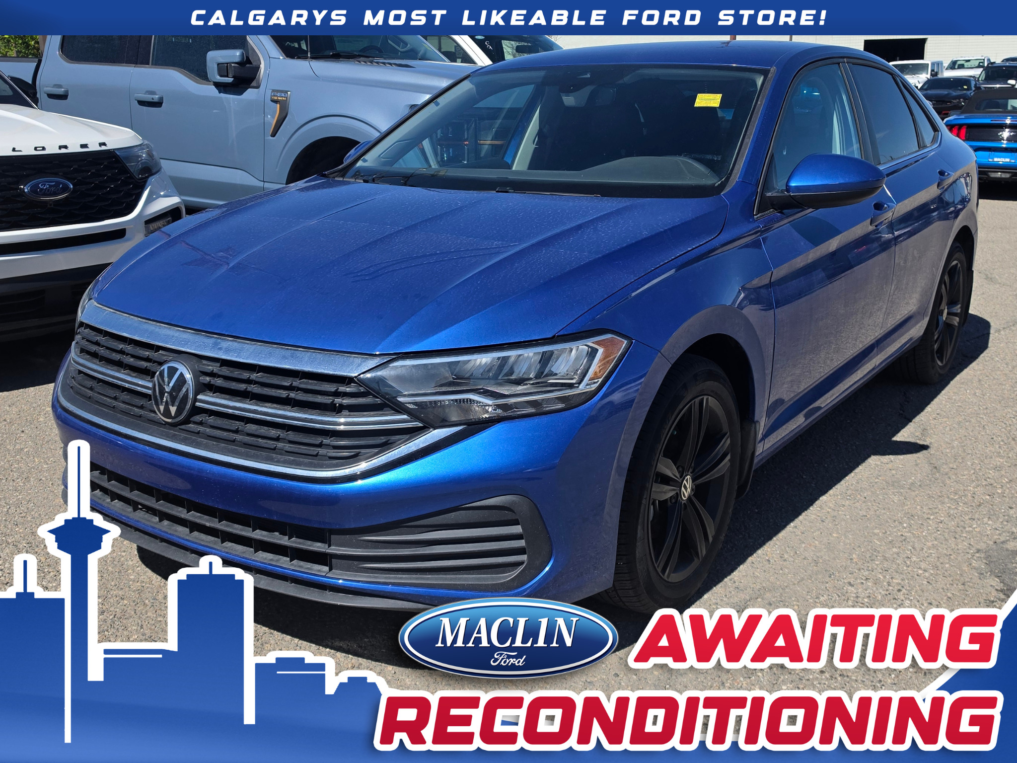 Blue 2024 Volkswagen Jetta 1.5T Comfortline FWD Sedan 6-Speed Manual