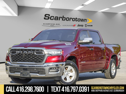 Red 2025 RAM 1500 Big Horn Crew Cab 4WD Pickup Truck Four-Wheel Drive 8-Speed Automatic