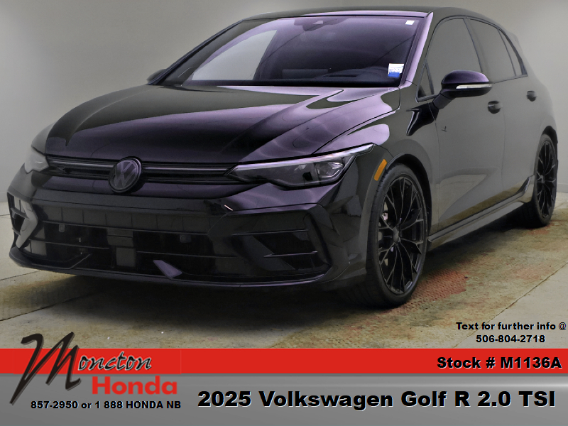 Black 2025 Volkswagen Golf R Black Edition 4Motion Hatchback All-Wheel Drive 7-Speed Automatic