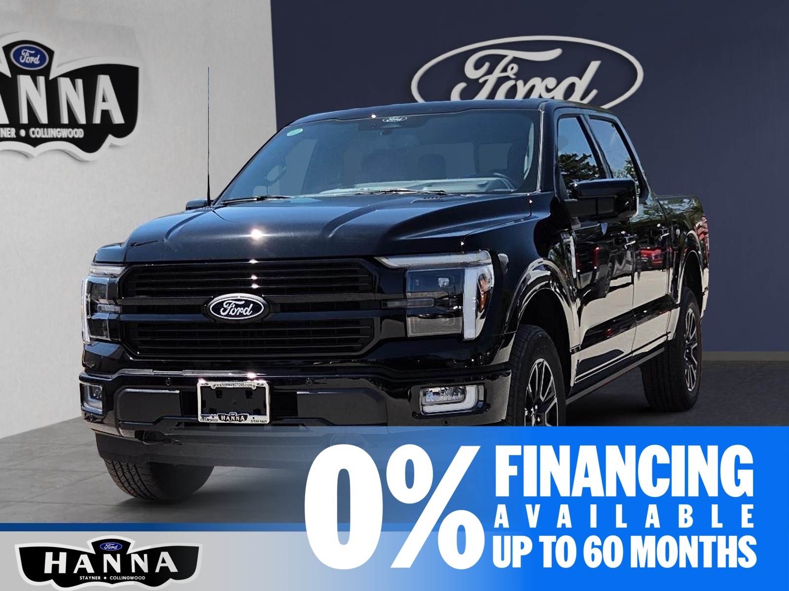 Black 2026 Ford F-150 Platinum SuperCrew 4WD Pickup Truck Four-Wheel Drive Automatic