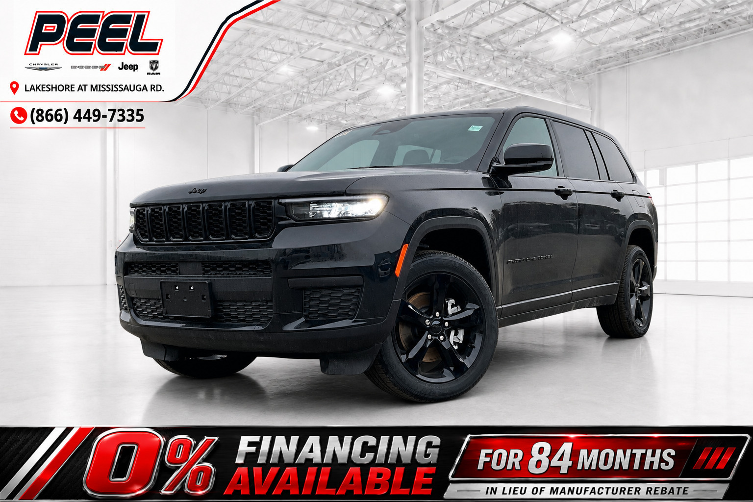Black 2025 Jeep Grand Cherokee L Altitude 4WD SUV / Crossover Four-Wheel Drive 8-Speed Automatic