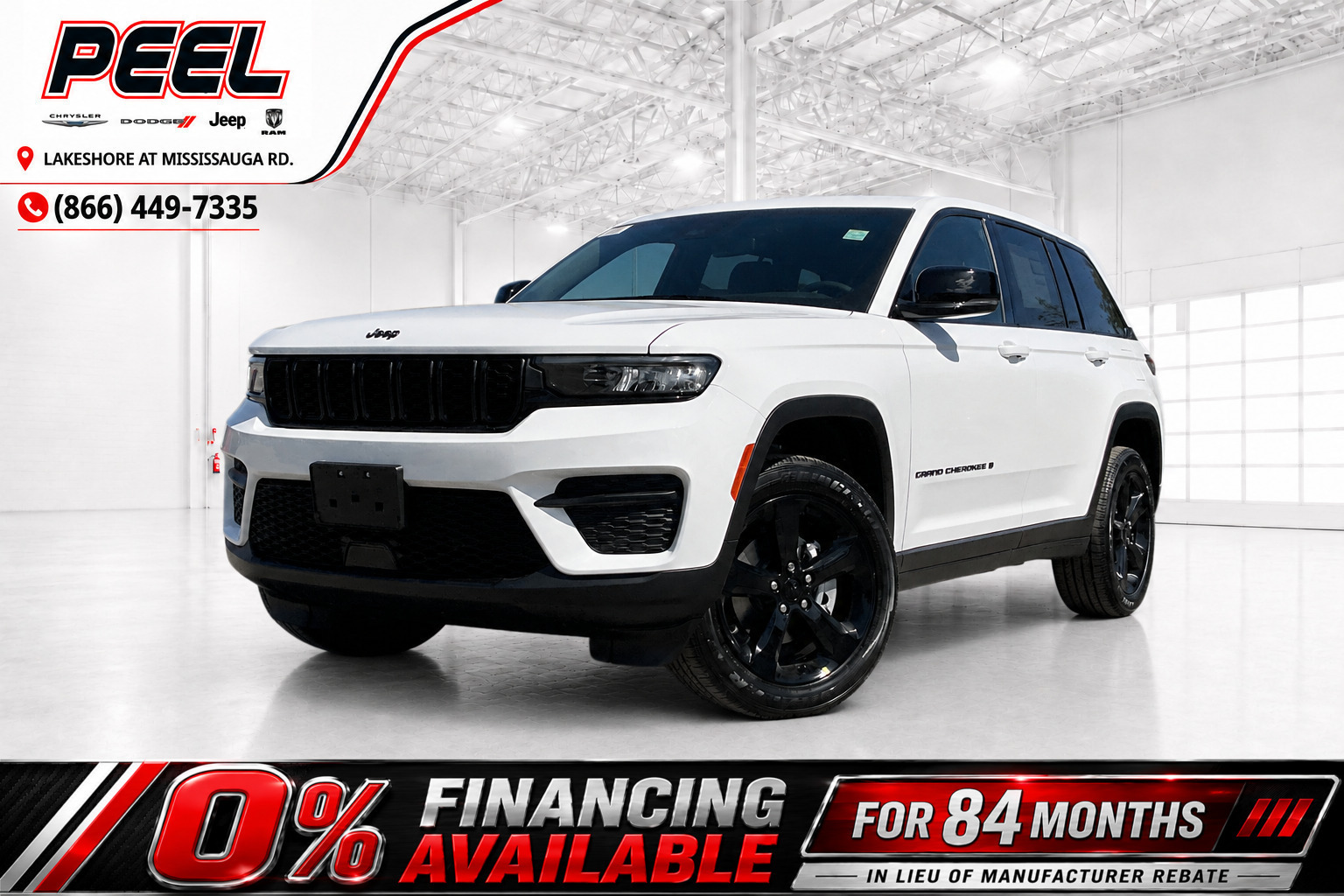 White 2025 Jeep Grand Cherokee Altitude 4WD SUV / Crossover Four-Wheel Drive 8-Speed Automatic