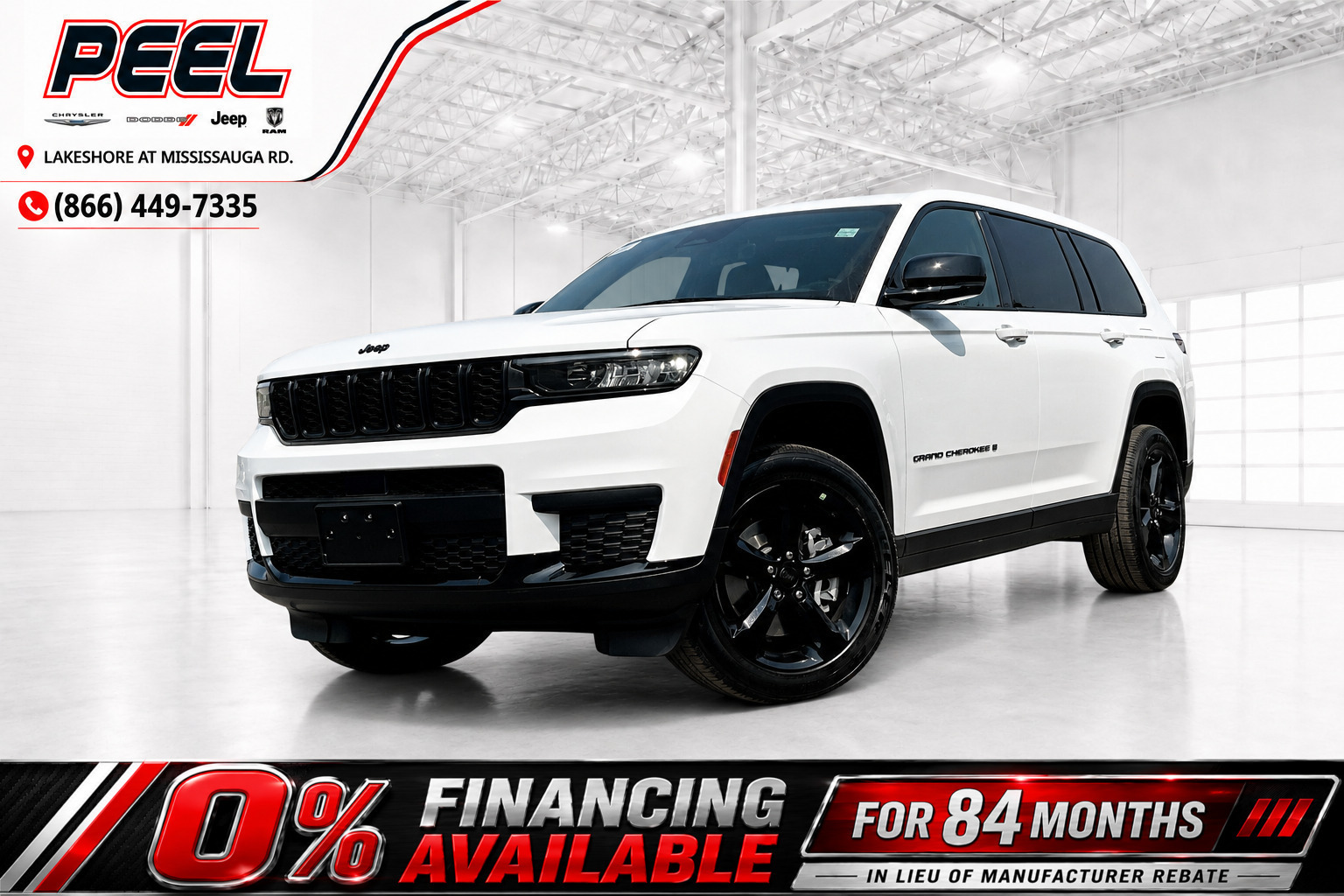 White 2025 Jeep Grand Cherokee L Altitude 4WD SUV / Crossover Four-Wheel Drive 8-Speed Automatic