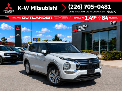 White 2026 Mitsubishi Outlander Hybrid Plug-in ES S-AWC SUV / Crossover All-Wheel Drive Automatic