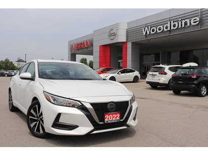 White 2022 Nissan Sentra SV FWD Sedan Front-Wheel Drive Continuously Variable Transmission
