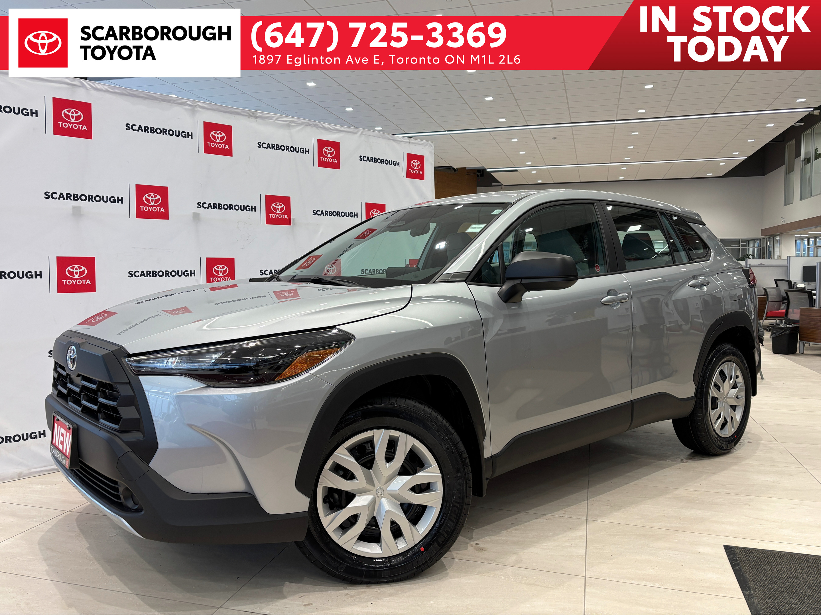 Silver 2026 Toyota Corolla Cross L AWD SUV / Crossover All-Wheel Drive Continuously Variable Transmission
