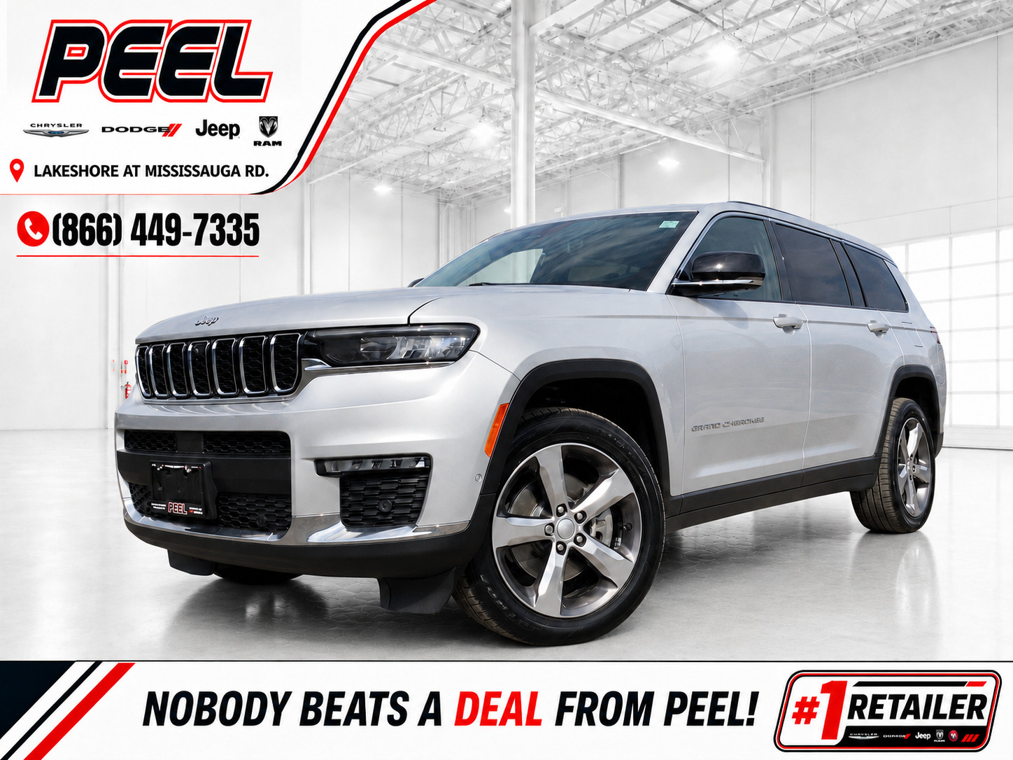 Silver 2021 Jeep Grand Cherokee L Limited 4WD SUV / Crossover Four-Wheel Drive 8-Speed Automatic