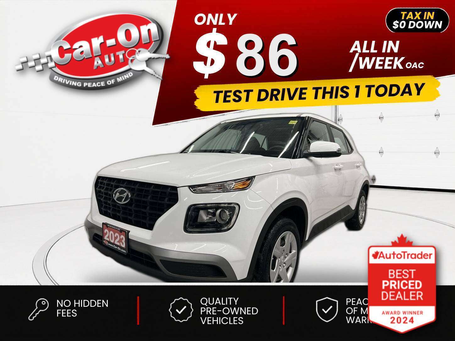 White 2023 Hyundai Venue Automatic