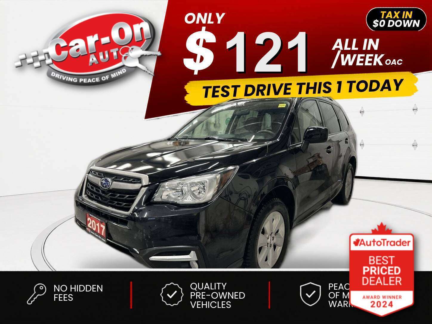 Black 2017 Subaru Forester 2.5i Convenience SUV / Crossover Automatic