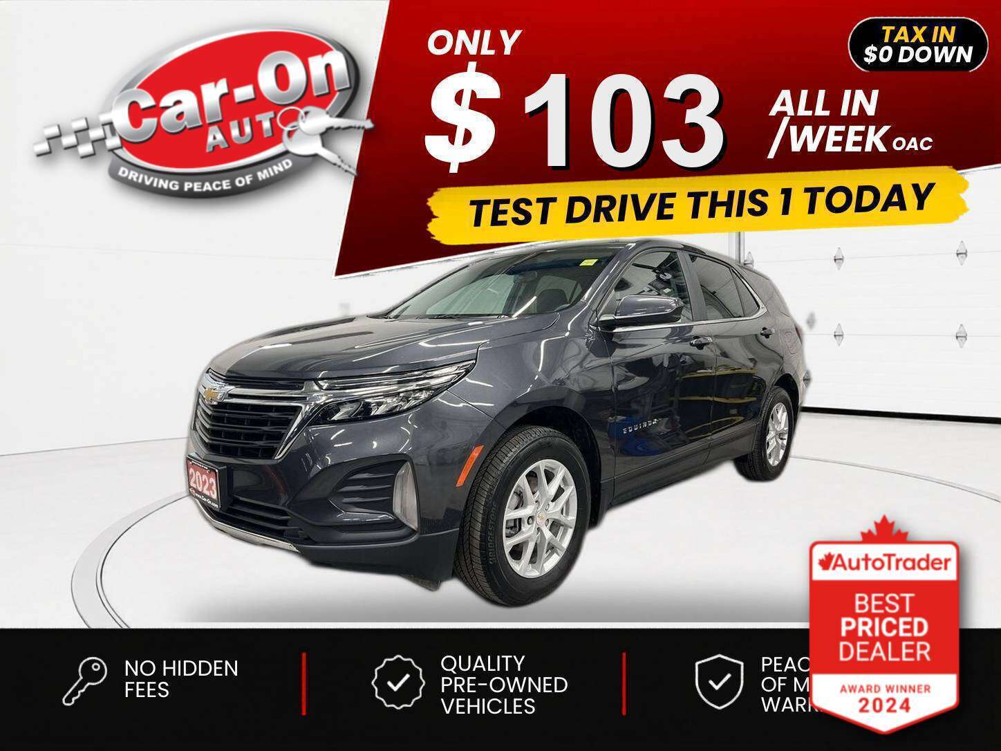 Gray 2023 Chevrolet Equinox SUV / Crossover Four-Wheel Drive Automatic