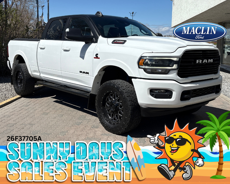 White 2020 RAM 2500 Laramie Crew Cab 4WD Pickup Truck Four-Wheel Drive 8-Speed Automatic