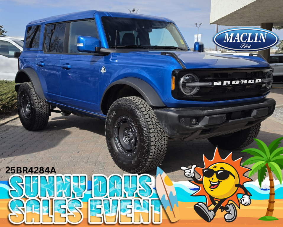 Blue 2024 Ford Bronco Outer Banks 4-Door 4WD SUV / Crossover Four-Wheel Drive Automatic