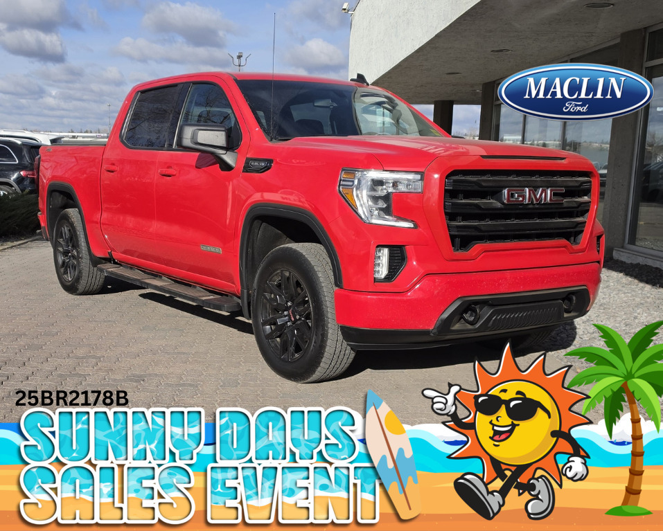 Red 2019 GMC Sierra 1500 Elevation Crew Cab 4WD Pickup Truck Four-Wheel Drive Automatic