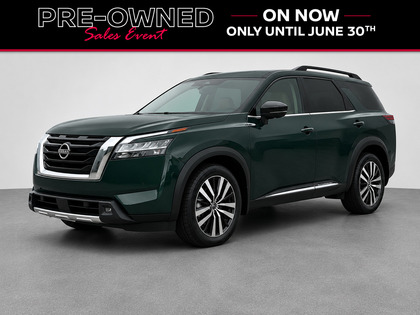 Green 2024 Nissan Pathfinder Platinum 4WD SUV / Crossover All-Wheel Drive 9-Speed Automatic
