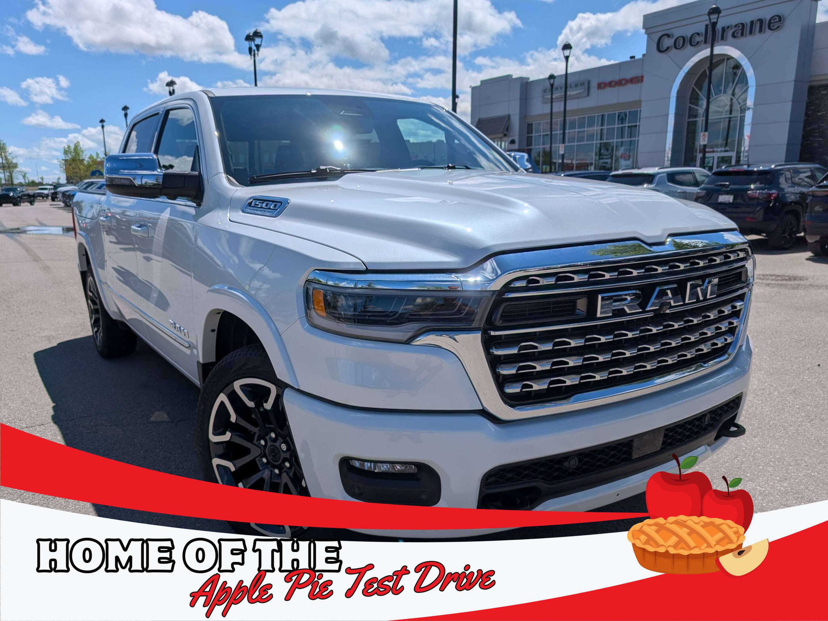 White 2026 RAM 1500 Limited Crew Cab 4WD Pickup Truck Four-Wheel Drive 8-Speed Automatic