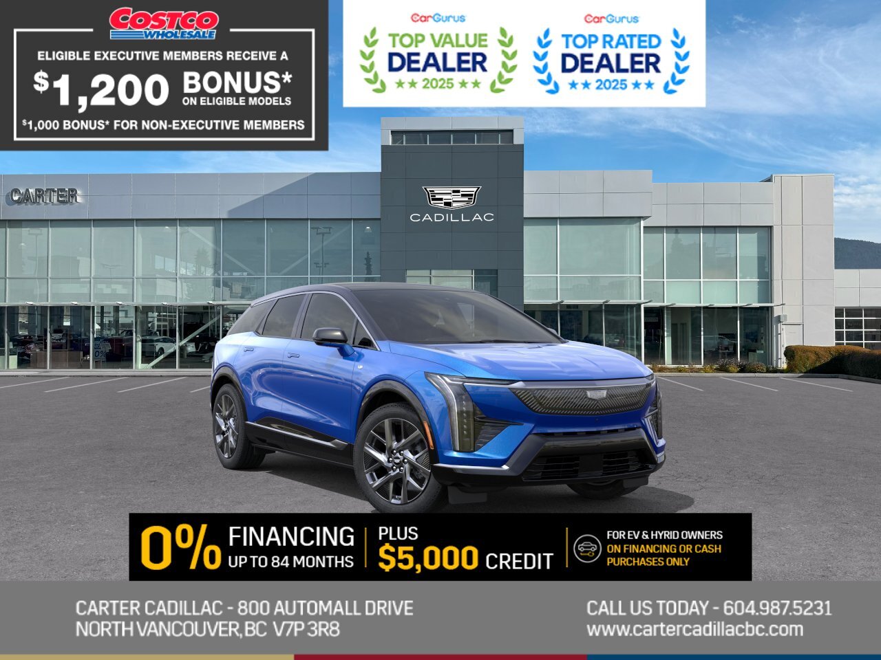 Blue 2026 Cadillac OPTIQ Luxury AWD SUV / Crossover All-Wheel Drive 1-Speed Automatic