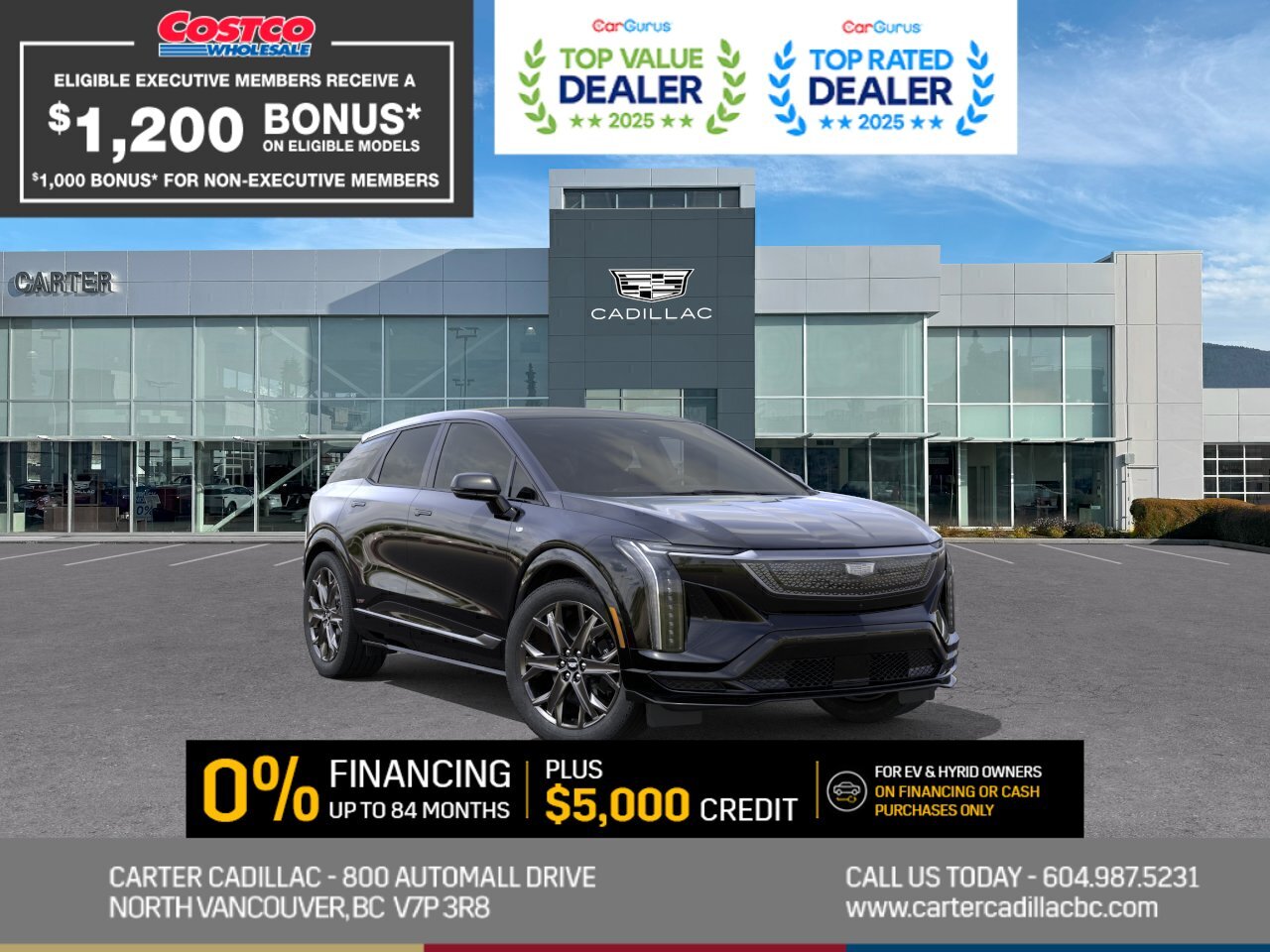 Black 2026 Cadillac OPTIQ-V AWD SUV / Crossover All-Wheel Drive 1-Speed Automatic